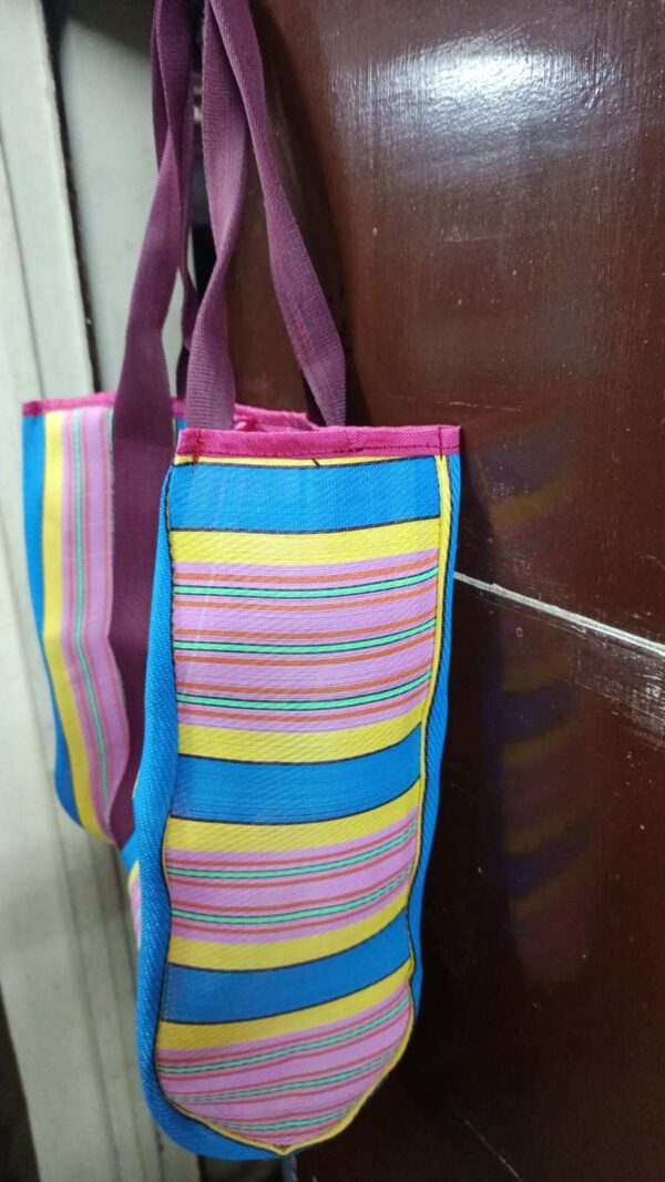 1000320035.jpg Corus Premium Striped Nylon shopping and Beaches Bags