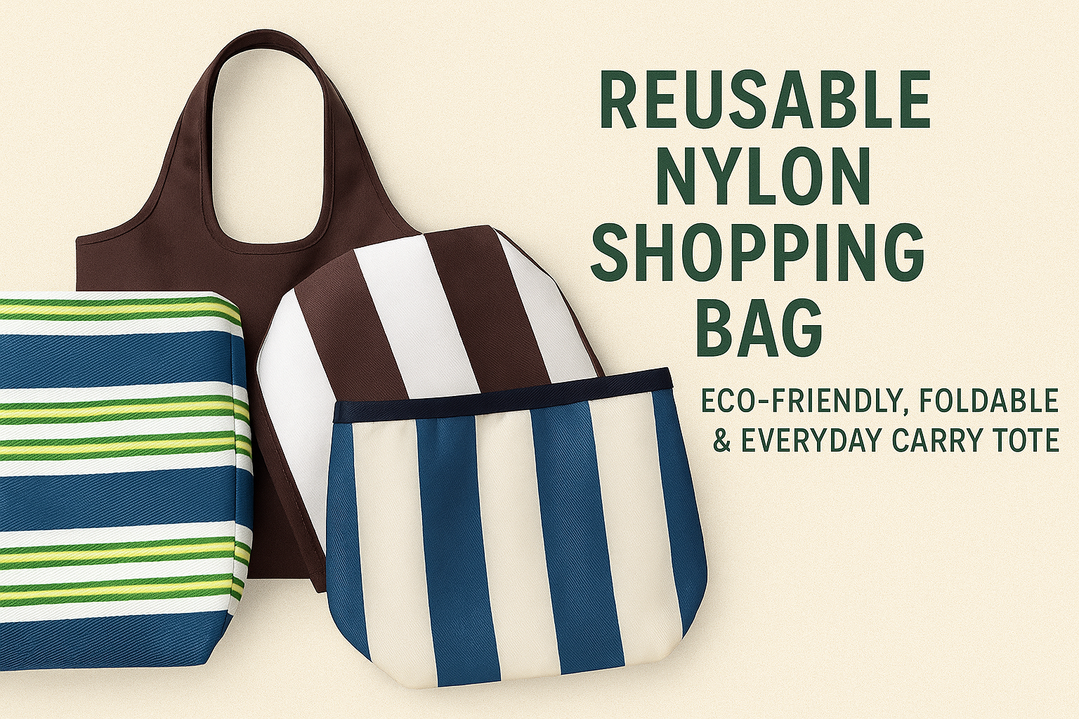 Buy Heavy-Duty Reusable Nylon Shopping Bags Online